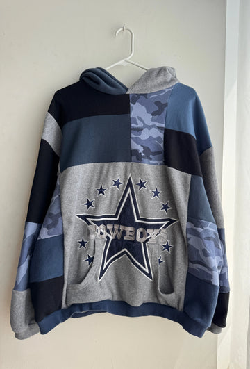 Cowboys patchwork hoodie